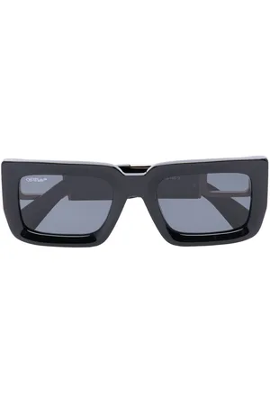 OFF-WHITE Boston logo-plaque sunglasses