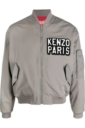 Kenzo Logo-patch bomber jacket
