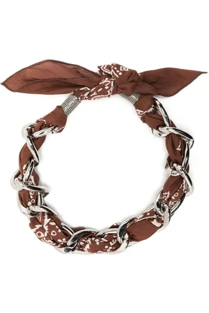 Fabiana Filippi Chain-link scarf necklace