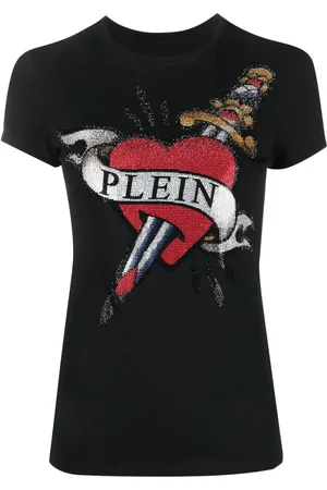 Philipp Plein Crystal-embellished logo T-shirt