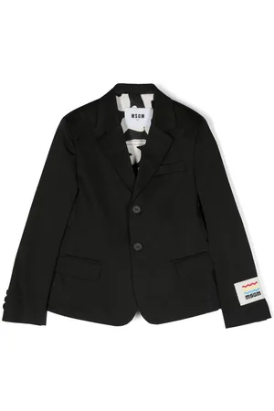 Msgm Logo-patch double-breasted blazer