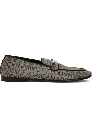 Dolce & Gabbana Logo-tag jacquard loafers