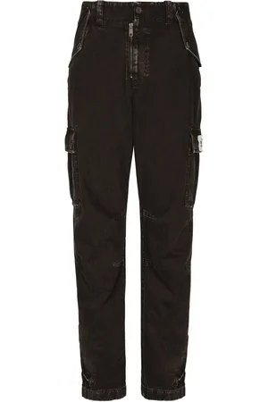 Dolce & Gabbana Garment-dyed cotton cargo trousers