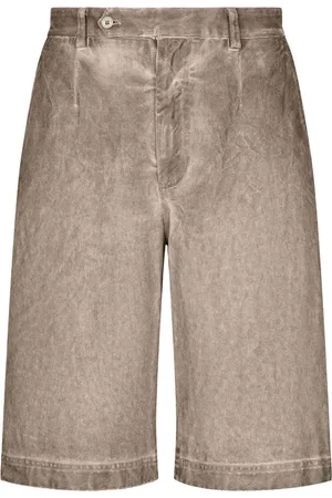 Dolce & Gabbana Garment-dyed cotton shorts