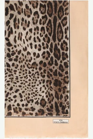 Dolce & Gabbana KIM DOLCE&GABBANA leopard-print cashmere-blend scarf