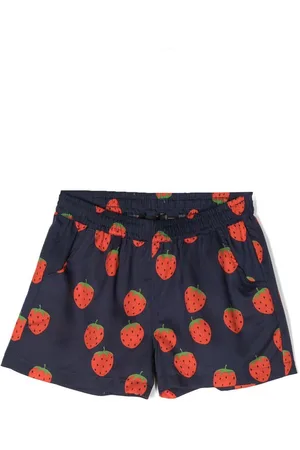Mini Rodini Strawberry-print shorts
