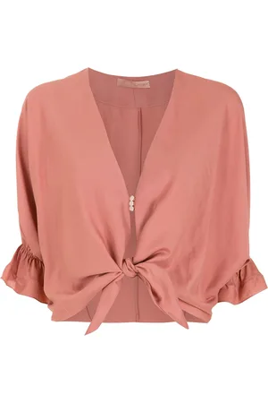 CLUBE BOSSA Rubin knot-detail blouse