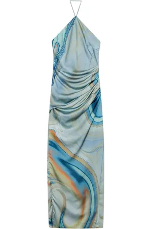 Simkhai Hansel marble-print gown