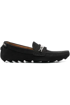 Philipp Plein Logo-plaque leather loafers