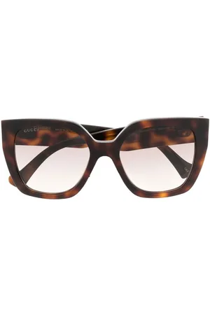 Gucci Tortoiseshell square-frame sunglasses