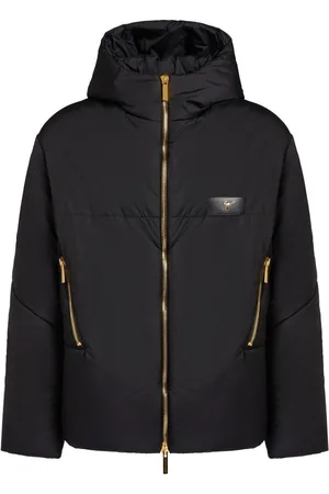 Giuseppe Zanotti Embroidered-logo zip-up bomber jacket