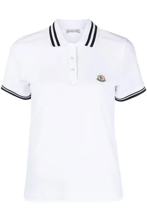 Moncler Stripe-trim polo shirt
