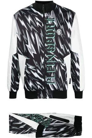 Philipp Plein Lightning bolt-print track suit
