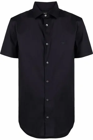 Emporio Armani Logo-embroidered short-sleeved shirt