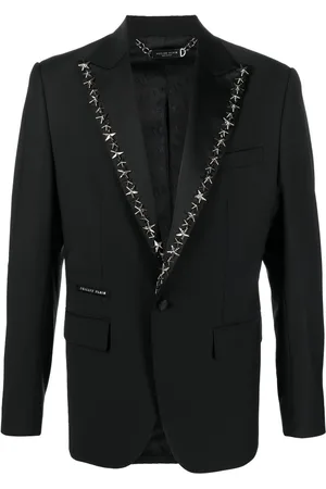 Philipp Plein Star stud-embellished single-breasted blazer