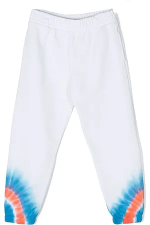 MARCELO BURLON Tie-dye cotton track pants