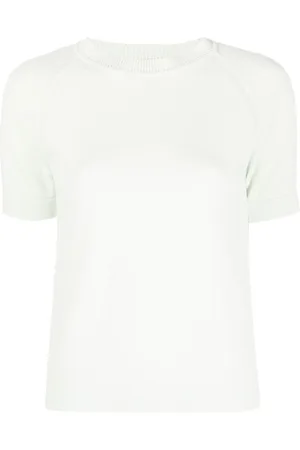 Barrie Short-sleeved cashmere top