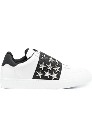 Philipp Plein Leather star studded sneakers