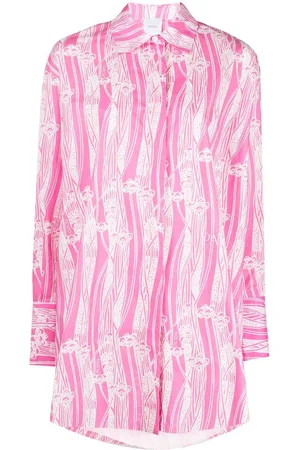Patou Abstract-print mini shirtdress