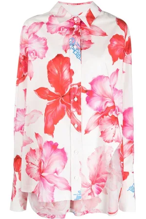 The Attico Diana floral-print shirt
