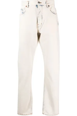 haikure Beached-effect straight-leg jeans