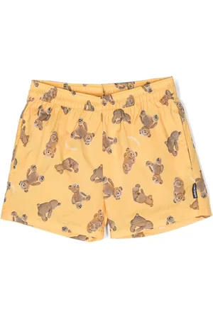 Palm Angels All-over bear-print swim shorts