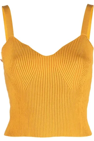 Vince Ribbed-knit bralette top