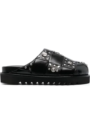 TOGA VIRILIS Stud-detailing leather mules