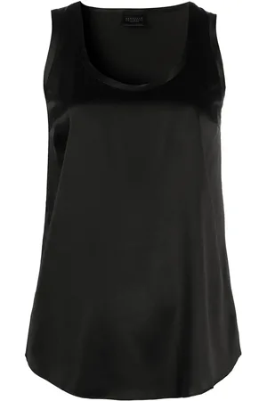 Brunello Cucinelli Sleeveless loose-fit blouse