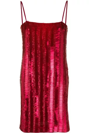 Pinko Kobieta Sukienki koktajlowe i wieczorowe - Sequinned sleeveless minidress