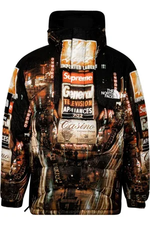 Supreme X The North Face 800-fill half zip hoodie