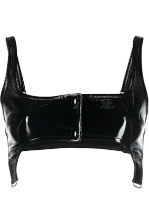 Courrèges Patent garter top