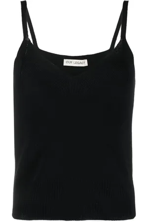 OUR LEGACY Ribbed-knit singlet top