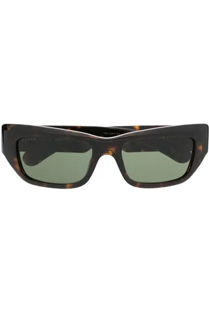 Gucci Side logo-plaque detail sunglasses
