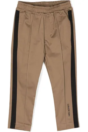 Neil Barrett Tape-detail straight-leg trousers