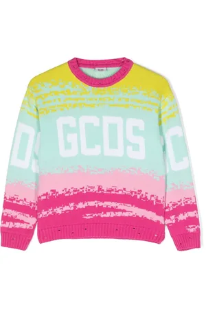 GCDS Colour-block logo jumper