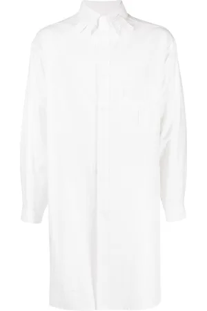YOHJI YAMAMOTO Tab-collar long shirt
