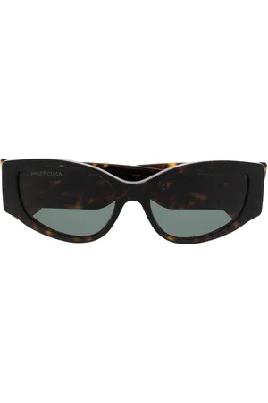 Balenciaga Logo-print biker sunglasses