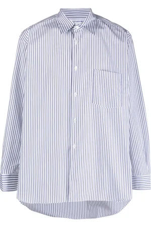 Comme des Garçons Halo-stripe cotton shirt