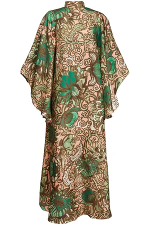La DoubleJ Magnifico floral-print silk maxi dress