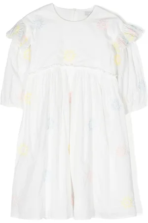 Stella McCartney Floral-embroidered cotton dress