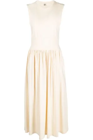 Totême Sleeveless flared midi dress