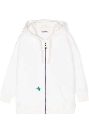 Kindred Embroidered-motif organic-cotton hoodie