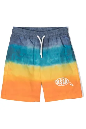 Msgm Tie-dye cotton shorts