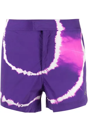 OFF-WHITE Tie-dye printed shorts
