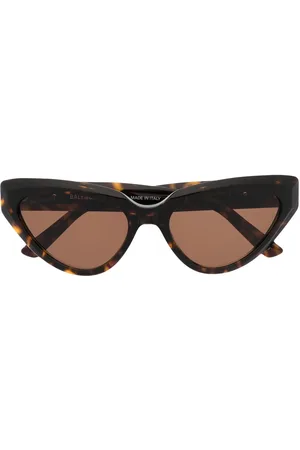 Balenciaga Logo-plaque cat-eye sunglasses