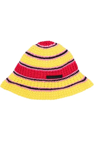 Stella McCartney Crochet knit cotton bucket hat