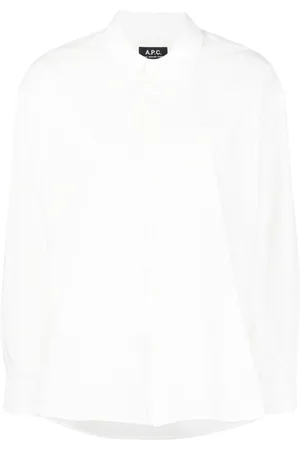 A.P.C. Boyfriend logo-embroidered shirt