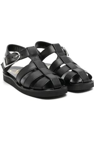 GALLUCCI Buckle-fastening leather sandals