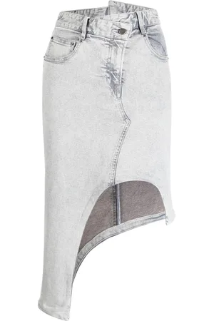 JNBY Asymmetric-design denim skirt